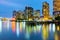 Long Island City skyline at dusk