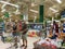 Long lines to check out a a Publix Grocery Store