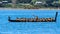 Long Maori ceremonial waka, or canoe, Tauranga, New Zealand