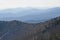 Long mountain range in Asheville North Carolina
