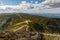 Long mountain trails and crossroads to Dom Slaski mountain shelter