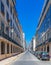 Long Narrow Street in Lisbon, Portugal