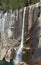 Long narrow waterfall; Yosemite Valley