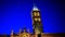 Long night exposure of the bell tower of the Basilica of Santa Maria Maggiore