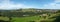 Long panoramic view of the calder valley showing the village of luddenden and the town of sowerby bridge