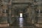 Long passage covered with various kinds of pillars adjoining both, the Shantaleshwara and Hoysaleshvara shrine, Hoysaleshvara Temp