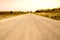 Long Perspective Road in the countryside