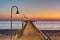 Long pier at the german baltic sea coast