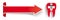 Long Red Convert Arrow Tooth Aesculapian Staff