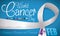 Long Ribbon, Some Colors and Reminder of World Cancer Day, Vector Illustration