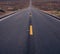 Long road at monument valley