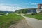 Long road near Rusenski Lom river in Basarbovo Bulgaria