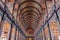 The Long Room in the Trinity College Old Library in Dublin Ireland