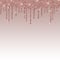 Long Rose Gold Dripping Glitter Page Templates