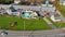 Long Sands Beach aerial view, York Beach, York, Maine, USA