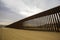 Long Section of United States Border Wall With Mexico