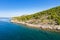 Long shore of Murter island archipelago, Dalmatia, Croatia.