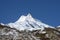 Long shot of the Manaslu mountain