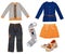 Long sleeve children clothes collage.