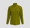 Long-sleeve turtleneck shirt mockup in front view