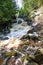 Long Slide Falls, Marinette County, Wisconsin June 2020 on the North Branch Pemebonwon River