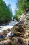 Long Slide Falls, Marinette County, Wisconsin June 2020 on the North Branch Pemebonwon River