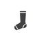 Long sock vector icon