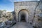 Long stairway tunnel from Njegjos Mausoleum,Mount Lovcen,Montenegro,Eastern Europe