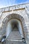 Long stairway tunnel to Njegjos Mausoleum,Mount Lovcen,Montenegro,Eastern Europe