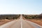 Long straight road in Australia. Highway in Western Australia