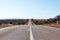 Long straight road in Australia. Highway in Western Australia