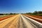 Long Stretch of Road through Australian Outback