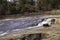 The Long Stretching Waterfall in the Park