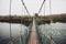 Long suspension bridge