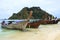 Long tail boat andaman sea style in Krabi Provice southern of Th