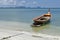 Long tail boat at Haad Sivalai beach on Mook island