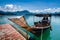 Long tail boat local water transport ship in southern of thailan