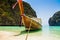 A long tail boat in Maya bay