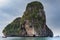 Long tail boats at Ko Rang Nok Island in Ao Phra Nang beach, Krabi