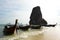 Long-tail boats. Railay beach. Krabi. Thailand