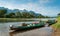 Long tail boats on Song river