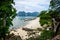 Long tail boats, Tropical beach, Andaman Sea, Thailand