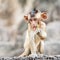 Long tailed macaque monkeys relaxing in Thailand