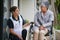 Long term support for for the senior years. Shot of a senior woman in a wheelchair being for for by a nurse at a