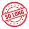 SO LONG text on red grungy vintage round stamp