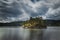 Long time exposure on Foldsjoen lake, middle Norway. Small island