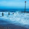 Long time exposure - Teignmouth Beach in Devon in England