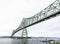 Long truss Astoriaâ€“Megler Bridge across the mouth of the Columbia River at Pasific ocean