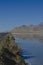 A long view of f the country road along the salt ponds