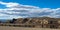 Long view of Mesa Verde National Park from the road